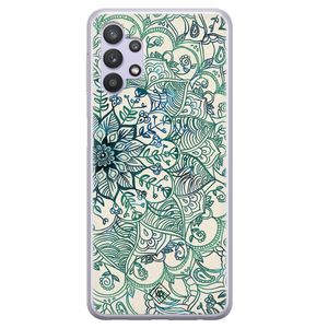 Samsung Galaxy A32 5G siliconen hoesje - Mandala blauw