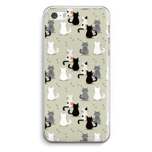 Katten: iPhone 5 / 5S / SE Transparant Hoesje