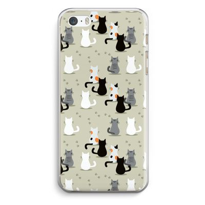 Katten: iPhone 5 / 5S / SE Transparant Hoesje