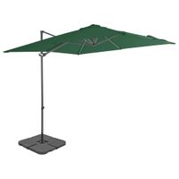 VidaXL Parasol met draagbare voet groen