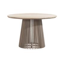 Leen Bakker - Tuintafel Saône - Acacia - 76xØ120 Cm - Hout - Bruin