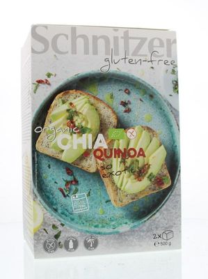 Brood chia & quinoa glutenvrij bio
