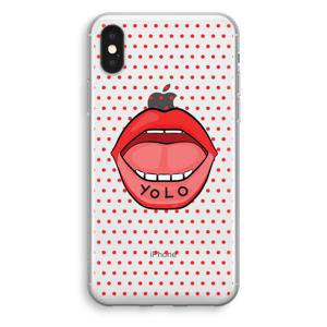 Yolo Denise: iPhone X Transparant Hoesje