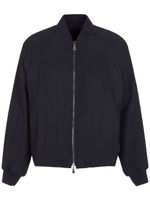 Giorgio Armani veste bomber à fermeture zippée - Bleu - thumbnail