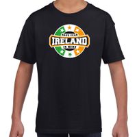 Have fear Ireland is here / Ierland supporter t-shirt zwart voor kids