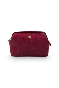 Pip Studio Toilettas Buidel Extra Groot Velvet Quiltey Days Rood
