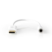 Nedis USB-C Adapter | USB 3.1 | USB-C Male | 3,5 mm Female | 0.15 m | Wit | 1 stuks - CCBW65950WT015 CCBW65950WT015 - thumbnail