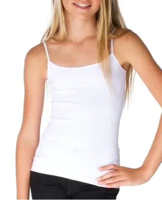 Meisjes hemdje spaghetti bandjes - Natasja - Microfiber - Onderhemd kind - aansluitend - singlet