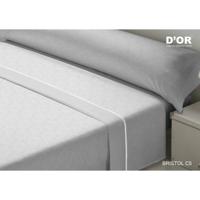 Beddengoedset D'Or BRISTOL Grijs Bed van 150 Franela