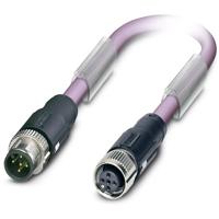 Phoenix Contact 1518135 Sensor/actuator dataconnector, geassembleerd M12 Aantal polen (sensoren): 2 Stekker, recht, Bus, recht 2.00 m 1 stuk(s)