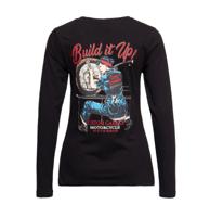 Queen Kerosin Built Up Longsleeve Shirt Black-M