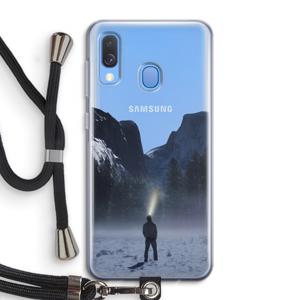 Wanderlust: Samsung Galaxy A40 Transparant Hoesje met koord