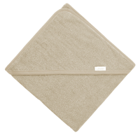 Badcape met naam - Cream - 80 x 80 cm