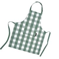 KOOK Keukenschort Ruit Groen 90 x 70 cm - thumbnail