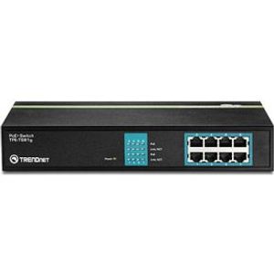 Trendnet TPE-TG81g Unmanaged Gigabit Ethernet (10/100/1000) Power over Ethernet (PoE) Zwart
