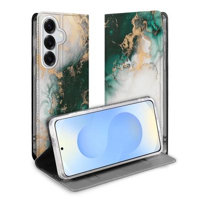 Book Cover Samsung Galaxy S26 Marmer Groen Book Cover Samsung Galaxy S26 Marmer Groen