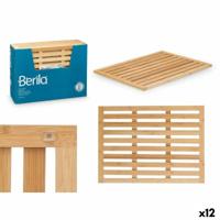 Badkleed Berilo BM632-6245 Natuurlijk Bamboe 62 x 2 x 45 cm (12 Stuks)