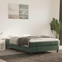 Pocketveringmatras 120x220x20 cm fluweel donkergroen - thumbnail