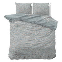 Sale: -43% | Dekbedovertrek - Belia - Lits-Jumeaux (240x220 Cm) - Wit Microvezel - - Sleeptime Classy - Dekbed-Discounter.nl