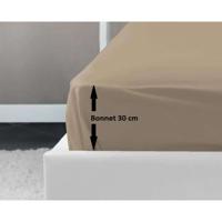 LOVELY HOME Hoeslaken 100% katoen 160x200x30 cm beige