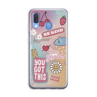 Positivity: Samsung Galaxy A40 Transparant Hoesje