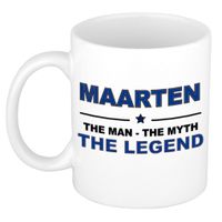 Maarten The man, The myth the legend cadeau koffie mok / thee beker 300 ml - thumbnail