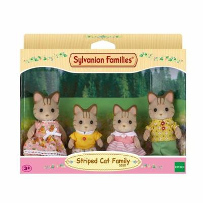 Actiefiguur Sylvanian Families Striped Cat Family
