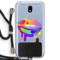 Lip Palette: Samsung Galaxy J5 (2017) Transparant Hoesje met koord