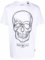 Philipp Plein t-shirt en coton à imprimé tête de mort - Blanc - thumbnail