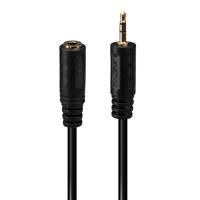 LINDY 35698 Kabel Jackplug Audio Adapter [1x Jackplug male 2,5 mm - 1x Jackplug female 3,5 mm] Zwart