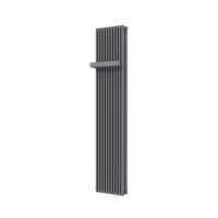 Vipera Corrason dubbele badkamerradiator 40 x 180 cm centrale verwarming antraciet grijs zij- en middenaansluiting 2.238W