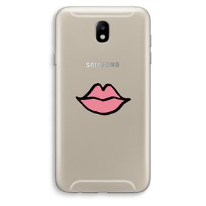 Kusje: Samsung Galaxy J7 (2017) Transparant Hoesje