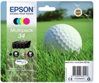 Epson Inktcartridge T3466, 34 Origineel Combipack Zwart, Cyaan, Magenta, Geel C13T34664010 - thumbnail
