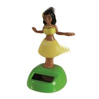 Dansend Hula meisje - Op solar energie - 10 cm - bewegend figuurtje