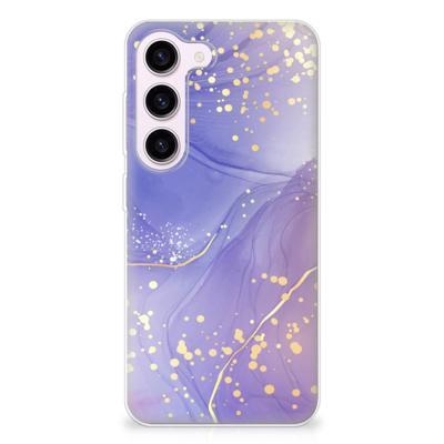 Smartphone hoesje voor Samsung Galaxy S23 Watercolor Paars Smartphone hoesje voor Samsung Galaxy S23 Watercolor Paars