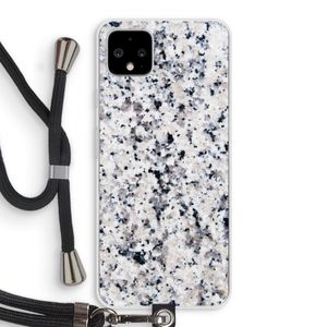Gespikkelde marmer: Pixel 4 XL Transparant Hoesje met koord