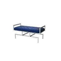 Kruk DKD Home Decor Blauw Polyester Staal (97 x 44 x 46 cm)