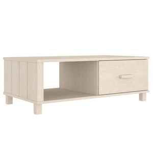 The Living Store HAMAR Salontafel - 100x55x35 cm - Honingbruin