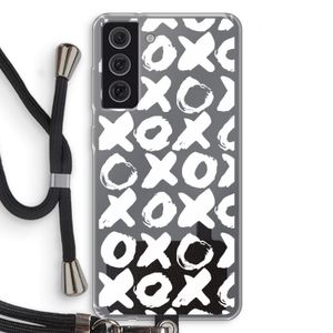 XOXO: Samsung Galaxy S21 FE Transparant Hoesje met koord