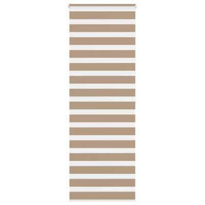 Zebra Blind 80x200 cm stofbreedte 75,9 cm polyester zandbruin