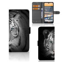 Nokia 5.3 | Telefoonhoesje | Met pasjeshouder | Tijger