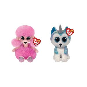 Ty - Knuffel - Beanie Boo's - Camilla Poodle & Helena Husky