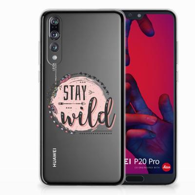 Huawei P20 Pro Telefoonhoesje met Naam Boho Stay Wild Huawei P20 Pro Telefoonhoesje met Naam Boho Stay Wild