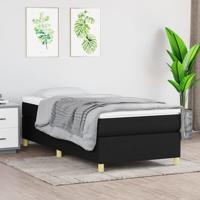 Bedframe zonder matras 80x200 cm stof zwart