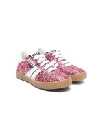 MSGM Kids baskets Retro à paillettes - Rose