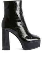 Giuseppe Zanotti bottines Morgana à effet peau de crocodile 120 mm - Noir - thumbnail