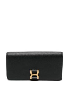 Chloé leather Continental wallet - Noir