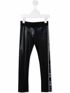 Dkny Kids legging à bande logo - Noir