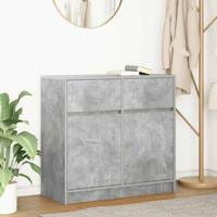 Dressoir met lade 80x34x76 cm spaanplaat betongrijs
