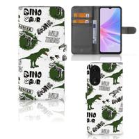 Telefoonhoesje | Met pasjeshouder | voor OPPO A78 5G | A58 5G Dinosaurus